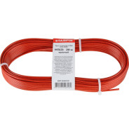 Трос стальной в ПВХ М3(2) DIN 3055 красный (моток 20 м)  STARFIX SMP-45469-20