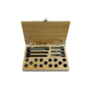 Набор метчиков и футорок для восстановления резьбы свечей накаливания 21 пр. (M12x1.25-15 шт.)  ...Partner PA-1012-125