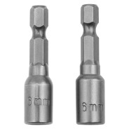 Биты с торцевыми головками 6х45 mm, 2 шт.  Matrix 11566