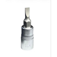 Головка 1/4" с насадкой шлицевой 4 мм, длина 37 мм  H-D HD-14SL0437