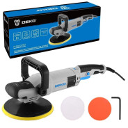 Полировальная машина , диск 180мм, 1500Вт, 3000 об.мин, DEKO P1500-D PRO...Deko 083-1050