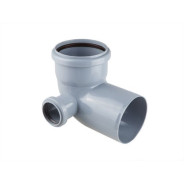 Колено для внутренней канализации 110/50х87 левый   РосТурПласт 36683