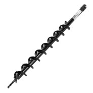 Шнек для грунта E-60, диаметр 60мм, длина 800мм,соединение 20мм, несъёмный нож  ...DENZEL 56020