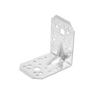 Уголок крепежный усиленный 65х90х90 mm С 2.5 mm белый цинк  STARFIX SMP-104133-1