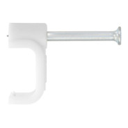 Скобы электроустановочные, 5 мм, прямоугольный профиль, 50 шт.  ...Сибртех 47533