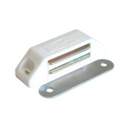 Защелка магнитная большая, белая (2 шт в зип-локе)  STARFIX SMZ1-1473-2