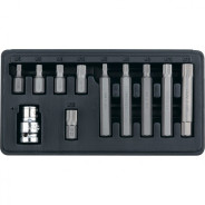 Набор бит SPLINE, шестигранный хвостовик 1 1/2'', CrV, 10 mm, 11 пред.  ...Stels 11312