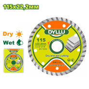 Диск алмазный 115x7,5x22,2 мм  DYLLU DTDC3K02