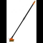 Щетка металлическая для чистки тротуарной плитки 140мм с телескопическим черенком  ...BRADAS KT-CX17