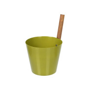 Бадья из алюминия 5 л, оливковая  БАННЫЕ ШТУЧКИ 41282