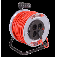 Удлинитель силовой на катушке 3.5кВт, 50м, 4 гнезда, Ресанта СУ-3х1.5-50/2...РЕСАНТА 61/118/12