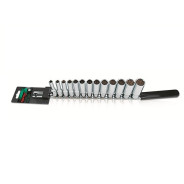 Набор головок 3/8", 7-21мм, 12гр 13шт. глубок.  Toptul GAAQ1313
