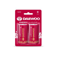 Батарейка D LR20EA-2B 1.5V alkaline 2021 BL-2шт ENERGY  DAEWOO 5030022