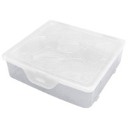 Органайзер для хранения мелочей с разделителями Fiori Orchid S, 14x13.5х4 см, бел перламутр  ...BRANQ BQ4014БЛПЕР