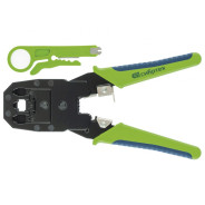 Клещи для обжима телефонных и компьютерных клеmm 4P, 6P, 8P, функция обрезания проводов  ...Сибртех 17733