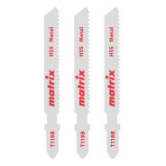 Полотна для электролобзика  по металлу, 3 шт. T118B, 50 x 2 mm, HSS  ...Matrix 78229