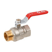 Кран шаровый 3/4" наружная-внутренняя резьба ручка PN40  ...AV Engineering AVE091034