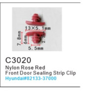 Клипса для крепления внутренней обшивки а/м Хендай пластиковая (100шт/уп.)  клипса ...Forsage C3020(Hyundai)