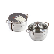 Кастрюля из нержавеющей стали, 1.5 л, ф16x7.5, серия ARCELIA  PERFECTO LINEA 50-101675