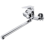 Смеситель для ванны (Lt) D35, серия Lily хром, (На стену, Длинный поворотный L-излив) a-five ...A-five A5-1133
