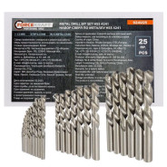 Набор сверл по металлу 1-13мм (25 шт.) HSS 4241  FORCEKRAFT FK-924U25