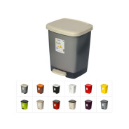 Контейнер для мусора с педалью Luxis 16 л (комплект), цвета в ассортименте  ...DRINA 10370
