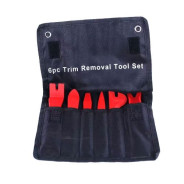 Съемник крепежа обивки пластмассовый (NYLON), набор 6 предметов, на полотне  ...H-D HD-08371