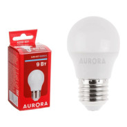 Лампа светодиодная G45 ШАР 9Вт 230В E27 6000K  AURORA A200-021