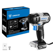 Гайковерт аккумуляторный, 1/2", 20В, БЕЗ АКБ, 2450 об.мин, 400Нм,  DEKO DKIS ...Deko 063-4451