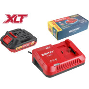 Набор аккумулятор 2 А*ч и зарядное устройство 1х2 А ALL1 XLT в кор. SET (18.0 В, 2.0 А*ч, индикатор ...WORTEX 2329017