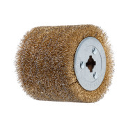 Щетка стальная с латунным покрытием 100х120 мм 0,3 мм,  WORTEX SW1012SW00319