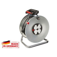 Удлинитель на катушке металлической 50м, 4 розетки, 3.3кВт, 3х1.5mm2, IP20,  ...BRENNENSTUHL 1195066