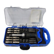 Отвертка реверсивная Т-образная с набором бит 25пр. HEX, TORX, SL, PH, PZ  ...Partner PA-BX23025