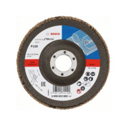 Круг лепестковый 125x22.2 mm K120 конический STANDARD FOR METAL  BOSCH 2608603659