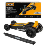 Домкрат подкатной гидравлический на резиновых колесах в комплекте с удлинителями 2.5т (h min 140мм,h...JCB JCB-TH32506S