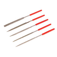 Набор надфилей алмазных, 140 х 70 х 3 mm, 5 шт.  Matrix 15833