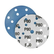 Диск шлифовальный голубой D150 мм P80 Velcro (тип зерна – цирконий) 15 отверстий  ...Гамматест SL312BP80