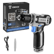 Дрель-шуруповерт аккумуляторная, 12В, 1 АКБ 1.5 А/ч, DEKO ZKCD12FU-Li...Deko 063-4141