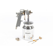 Краскораспылитель пневмат. с нижним бачком , 1.2, 1.5 и 1.8 мм, HP, бак 1000 мл,  ...Matrix 57316