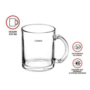 Кружка стеклянная, 330 мл, серия Cosmic  PERFECTO LINEA 30-133040
