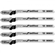 Пилка для лобзика T 101 AOF Clean for Hard Wood (5 шт),  BOSCH 2.608.634.233