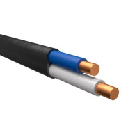 Кабель ВВГ-Пнг(A)-LS 2х2,5 (бухта 200м) (черный, ГОСТ 16442-80)  БелРосКабель 4814918067675