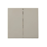 Выключатель 2 клав. проходной (скрытый, 10А) песочный, Carre  ...BYLECTRICA С(6+6) 10-3663 песочн