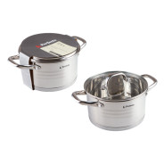 Кастрюля из нержавеющей стали, 3.4 л, ф20x11, серия MILAGROS  PERFECTO LINEA 50-002011