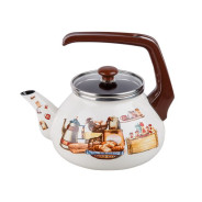 Чайник стальной эмалированный, 2.2 л, серия Традиции (диаметр 11.5 см, высота 12 см)  ...PERFECTO LINEA 52-951922