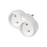 Разветвитель 2-местный, 16А, 250В, двухместный, без заземляющего контакта,  ...BYLECTRICA РВ16-374