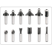 Фрезы по дереву, набор 12пр.  VOREL 22550