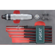 Набор отвертка ударная с комплектом насадок и выколотки 12пр. PH, SL  ...Force 51223