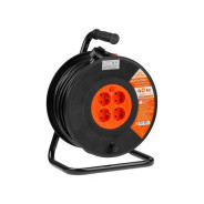 Удлинитель на катушке 40м (4 роз., 3.5кВт, с/з, ПВС 3х1.5)  ЮПИТЕР JP8404-02