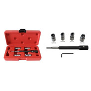 Набор фрез для чистки и восстановления посадочных мест дизельных форсунок 6 пр. (15х19 - 17х21 мм.) ...Forsage F-906G1